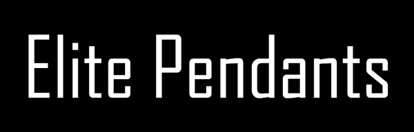White text 'Elite Pendants' on a black background
